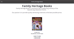 Desktop Screenshot of familyheritagebooks.com