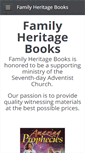 Mobile Screenshot of familyheritagebooks.com