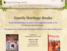 Tablet Screenshot of familyheritagebooks.com